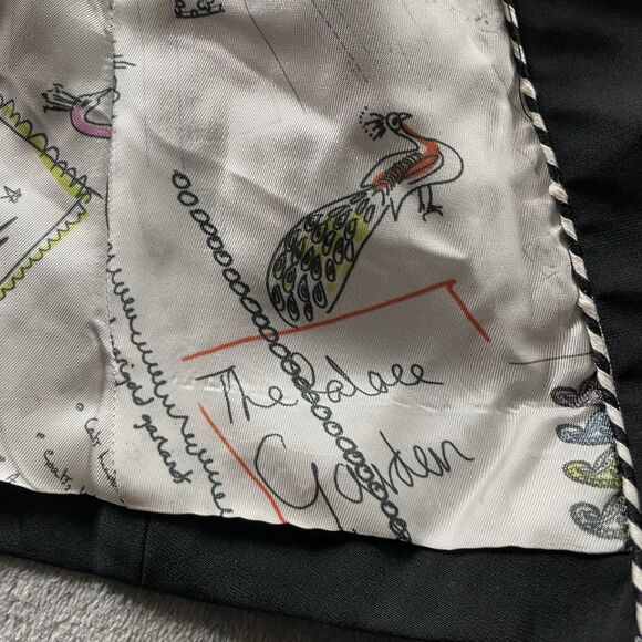 Paul Smith Blazer Jacket Womens 42 Medium Black Tuxedo Cropped Bolero Wool Bow - Picture 15 of 16